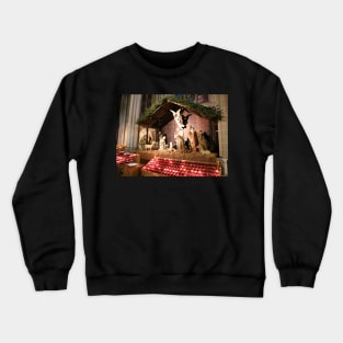 Nativity Scene in St. Patrick's Cathedral, NYC Crewneck Sweatshirt